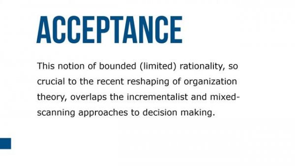 Decision Making and Organization Theory