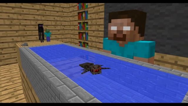 Monster School: Swimming - Minecraft Animation смотреть онлайн