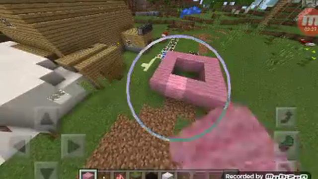 Minecraft pocket edition/постройка свиньи часть 1 смотреть онлайн