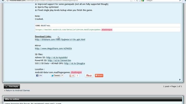 Download Shodowgun Free For Android смотреть онлайн
