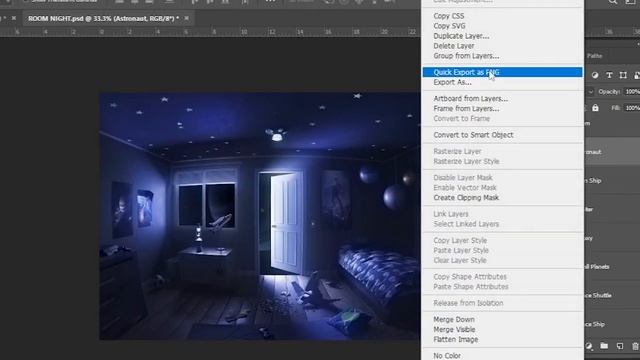 Quick Export as PNG in Photoshop | How To Export All Layer as Separate PNG in Photoshop смотреть онлайн