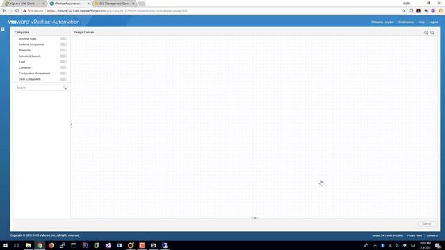 VRealize Automation 7.4 - Configuring An Amazon AWS EC2 Endpoint And Blueprint