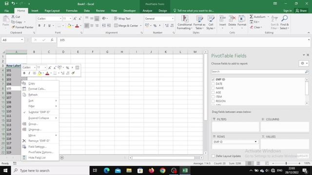 Excel Part 12 PIVOT TABLE смотреть онлайн