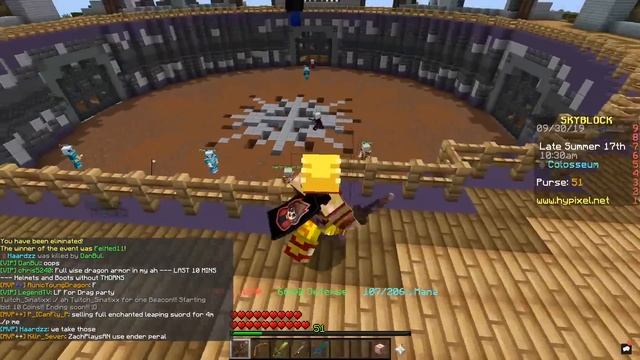 Hypixel Skyblock : *NEW* PVP UPDATE/REMAKE!? [FFA/1v1s] | Minecraft Skyblock (88)