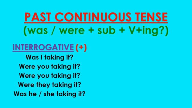 FORMATION OF PAST TENSE смотреть онлайн