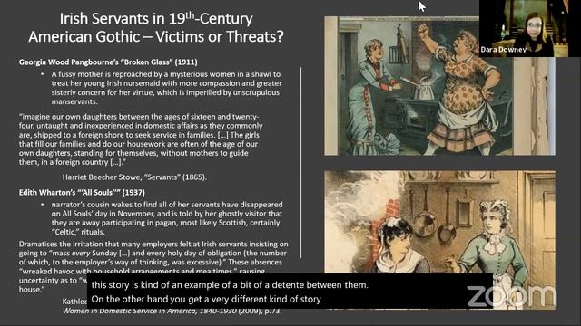 "Superstitious Irish Servants in American Gothic Fiction," with Dara Downey, PhD смотреть онлайн