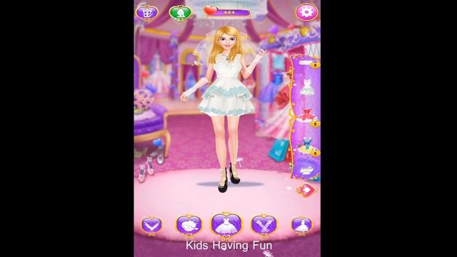 Fun Wedding Salon Game Learn Makeover and Dress up смотреть онлайн
