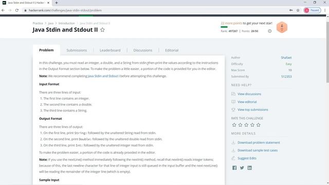 HackerRank Java - Stdin and Stdout || Problem | Solution ,What is Scanner Class ? смотреть онлайн