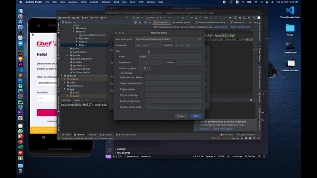 Chef Store App React Native Build Apk Step 3 смотреть онлайн