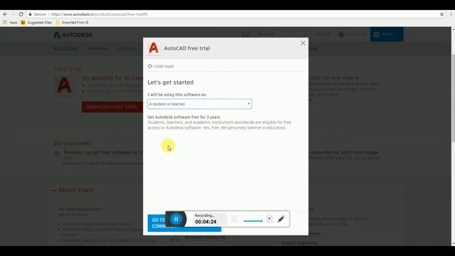 How to get AutoCAD free for three years - AutoCAD 2015,2016,2017,2018,2019 смотреть онлайн