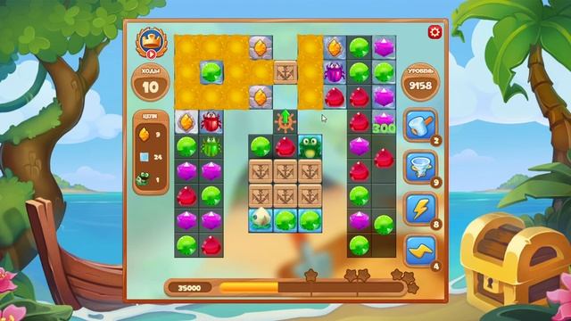 Как пройти уровень 9158 игры Сокровища Пиратов смотреть онлайн