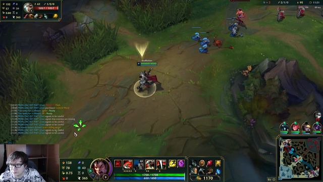 Дариус (Darius) на топе доминирует над Ривен - League of Legends смотреть онлайн