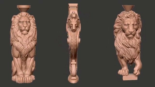 3D-обзор моделей резных столбов сделанных в мастерской "AVT" смотреть онлайн