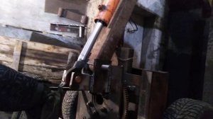 самодельный мини экскаватор погрузчик бортоповоротный установка стрелы 5