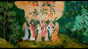 «Березка» (музыка Р. Рустамова, слова А. Матлиной) - песня-пляска с платочками для детей 2-3 лет