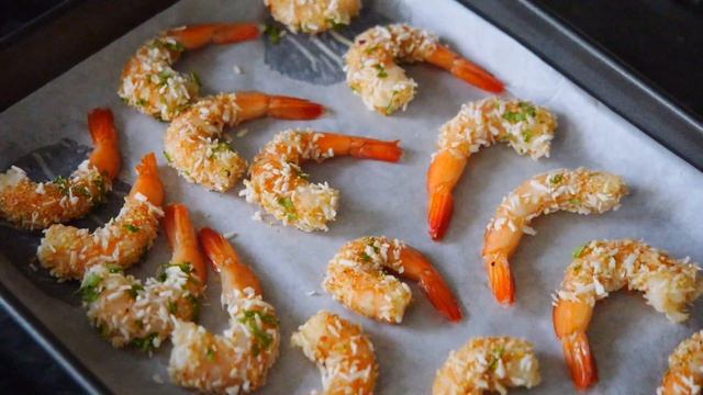 Coconut Shrimp Recipe - Креветки запеченные в духовке смотреть онлайн