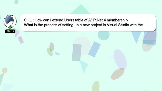 SQL : How can i extend Users table of ASP.Net 4 membership смотреть онлайн