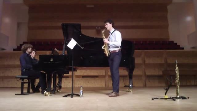 William Albright - Sonata - alto saxophone and piano смотреть онлайн