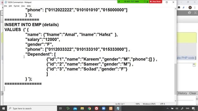 77 Modern Databases Cairo Univ MySQL Document DB, JSON how to convert ER weak entity and one to on смотреть онлайн