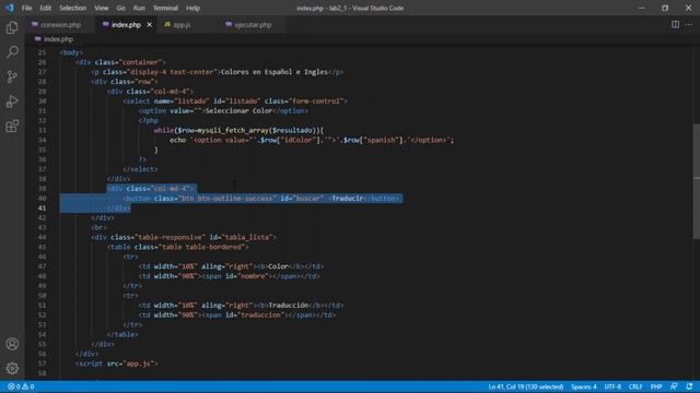 Consulta a Base de Datos con PHP смотреть онлайн