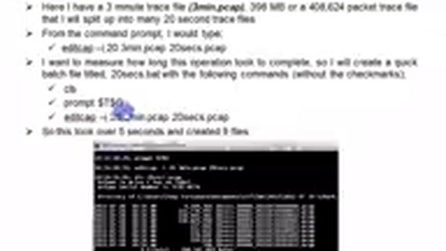 Using Wireshark's Editcap to reduce your trace file size смотреть онлайн