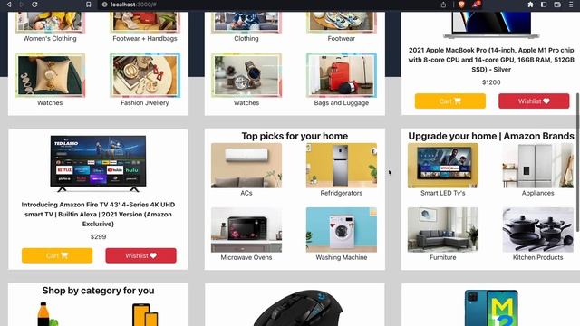 Amazon Ecommerce clone application using React-Redux. смотреть онлайн