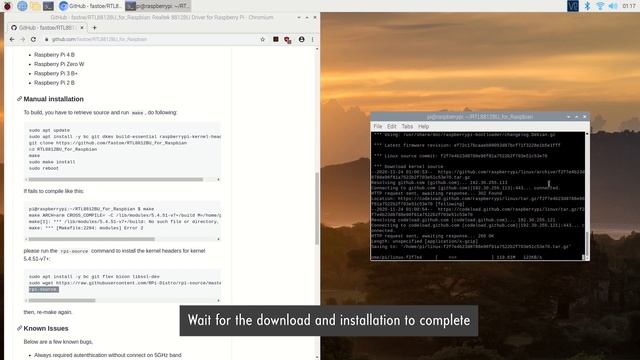 How to install rtl8812bu USB WiFi adapter driver for Raspberry Pi 4 смотреть онлайн