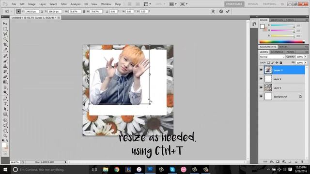 kpop polaroid edit - photoshop cs5 смотреть онлайн