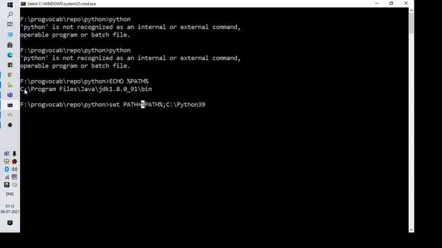 'python' is not recognized as an internal or external command смотреть онлайн