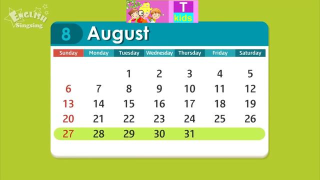English - calendar смотреть онлайн