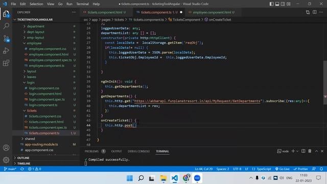 Ticket Tool Mini Project with API | Angular Project From Scratch | Mini Project | angular tutorial смотреть онлайн