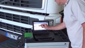 Диагностика грузового автомобиля автосканером Bosch KTS Truck