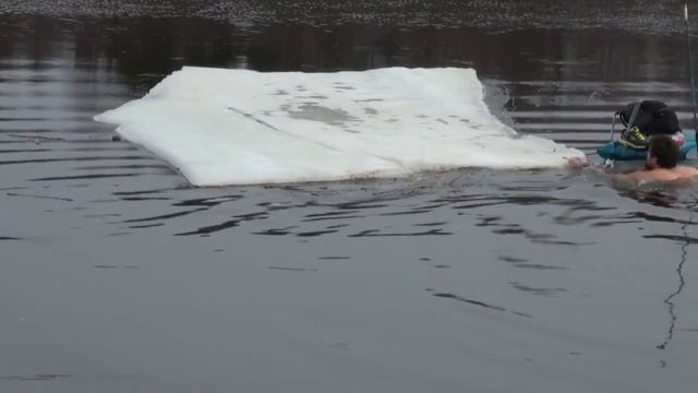 Часовой сплав на льдине по реке смотреть онлайн