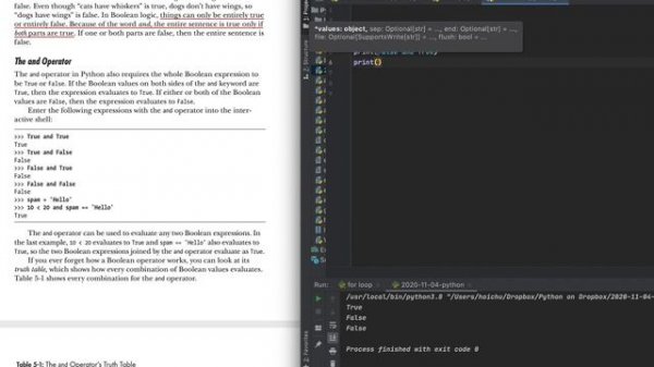 Python True False And Operator, Day Coding in Python.