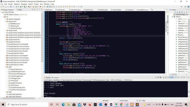Bank System in Java OOP смотреть онлайн