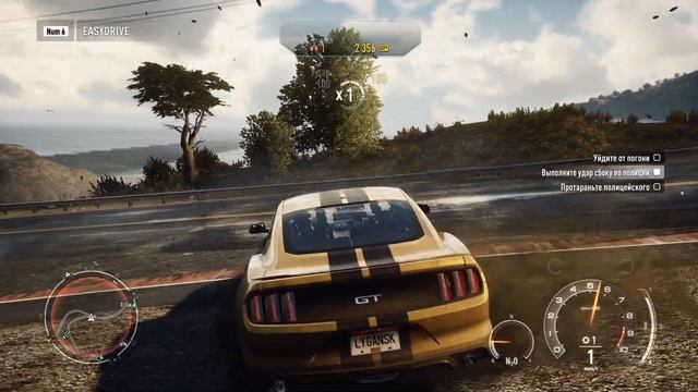 Погоня на Ford GT Mustang прикольный мент попался смотреть онлайн
