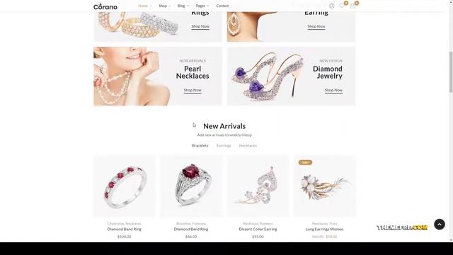 Corano - Jewellery Theme for WooCommerce WordPress clothes woocommerce theme Build Website смотреть онлайн