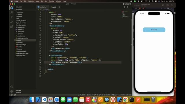 How to use Linear Gradient in react native (react-native-linear-gradient). смотреть онлайн