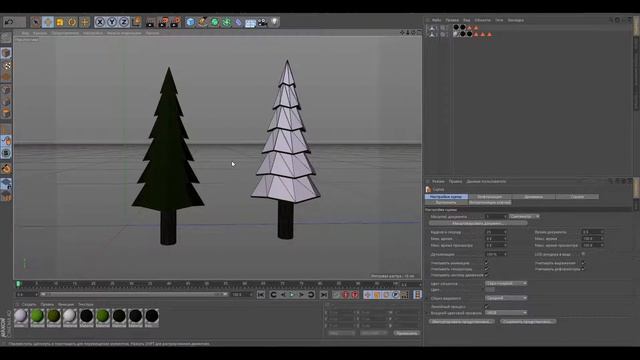 LowPoly| Декорации: ель и зимняя ель LowPoly|✔Flermn✔ смотреть онлайн
