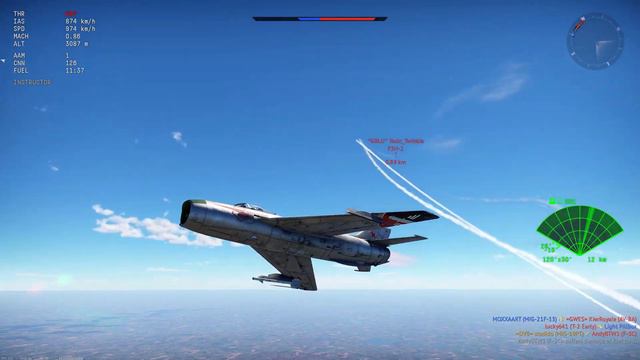 How to exploit the MiG-19s incredible strengths (1v7) смотреть онлайн