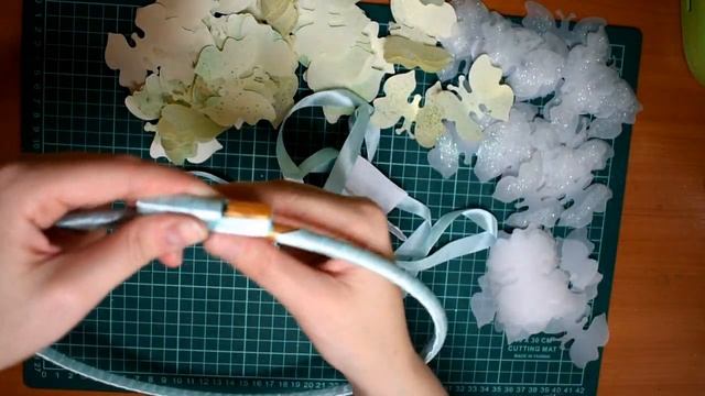 Декоративная гирлянда из бабочек скрапбукинг (Decorative garland of butterflies scrapbooking) смотреть онлайн