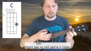 Как сыграть на укулеле песню группы Кино «Звезда по имени Солнце». Простая песня, сыграешь сразу!