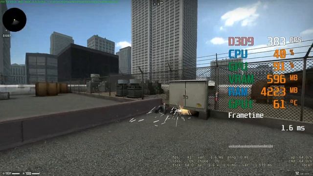 AMD Radeon RX 570 -- Intel Core i3-9100F -- CSGO uLLeticaL Benchmark смотреть онлайн