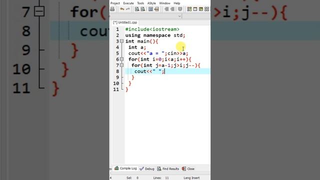 C++ triangle 4, C++ da uchburchak shakli смотреть онлайн