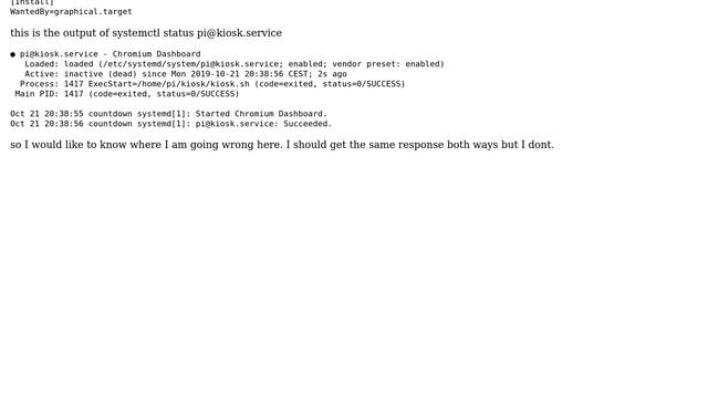 start chromium on raspberry pi in kiosk mode using systemd service instead of through... смотреть онлайн