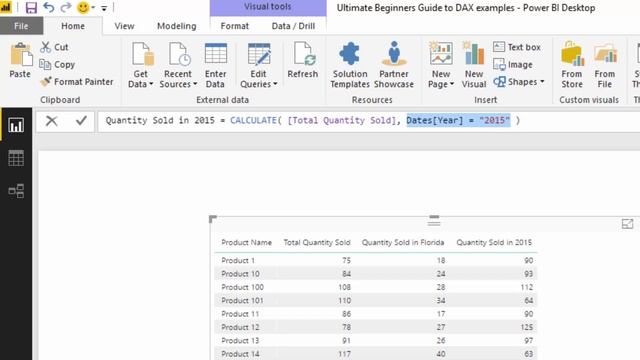 Simple Filters w/CALCULATE - (1.13) Ultimate Beginners Guide to DAX 2019 смотреть онлайн