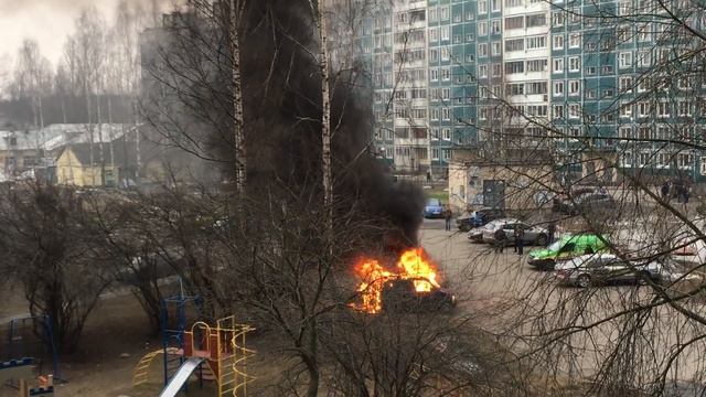 Пожар в Новом Девяткино. смотреть онлайн