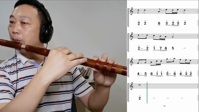 Video score Bass G key dizi flute cover动态乐谱《挡不住的思念》低音大G调 简谱+五线谱 @Dan Tang смотреть онлайн