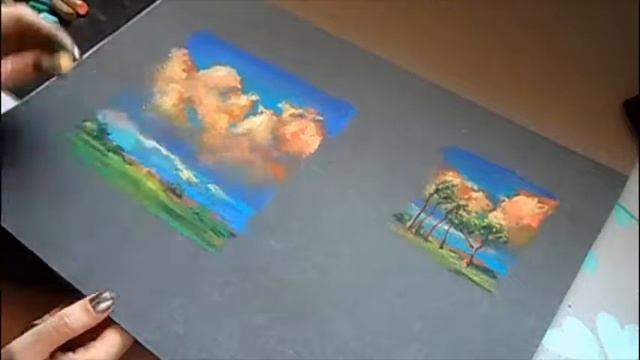 Солнечный пейзаж пастелью (speedpaint) | SUNNY DAY смотреть онлайн