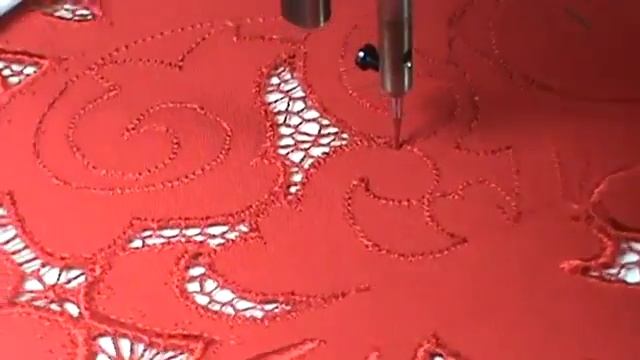 ☀ Вышивка ришелье ☀ Мозаичная сеточка на платье ☀ Фрагмент из курса " Платье Венеция" смотреть онлайн